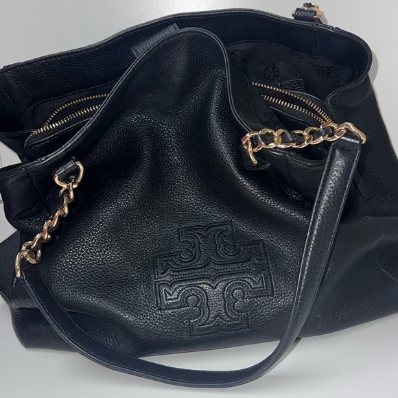 *Tory Burch- Black Tory Burch Large Harper Tote - Picture 4 of 12